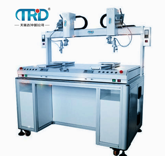 雙軸雙平臺(tái)落地式自動(dòng)焊錫機(jī)